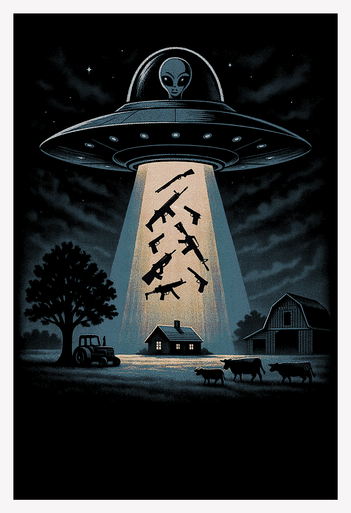 (NEW!) Alien Abduction | Fleece Lined Hoodie