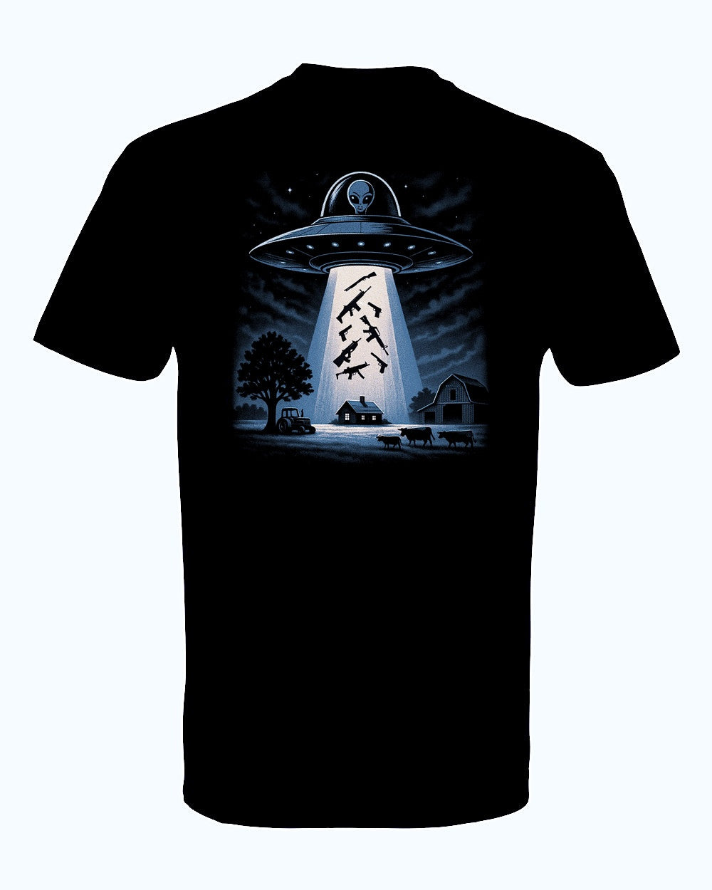 Alien Abduction unisex shirt – back mockup